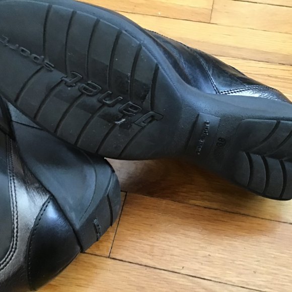 JANET SPORT BLACK LEATHER LACE UP SHOES. 38 - Picture 8 of 8